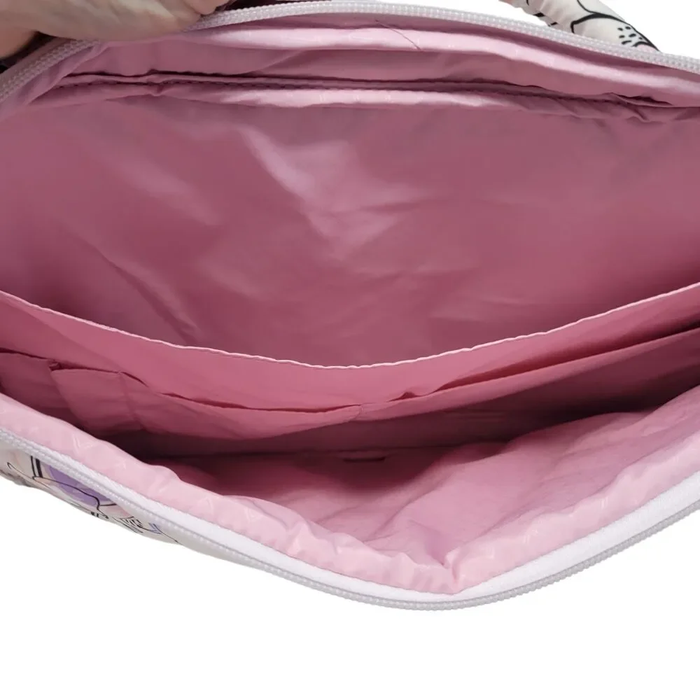 Vera Bradley Ultralight Laptop Crossbody Anemone Watercolor Pink Bag New $119